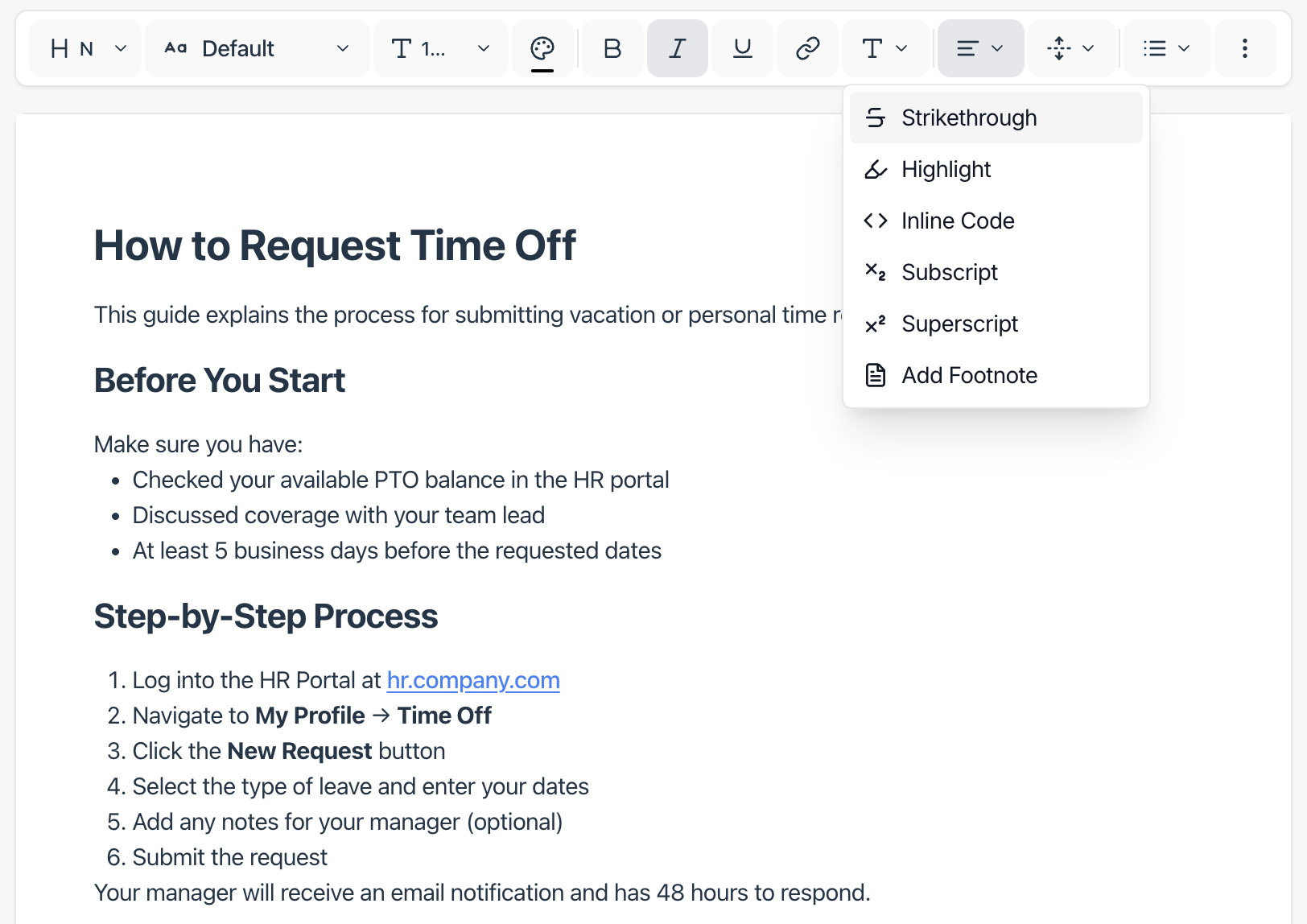 Quixli rich text editor